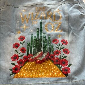 Wizard of Oz Themed Denim Jacket
